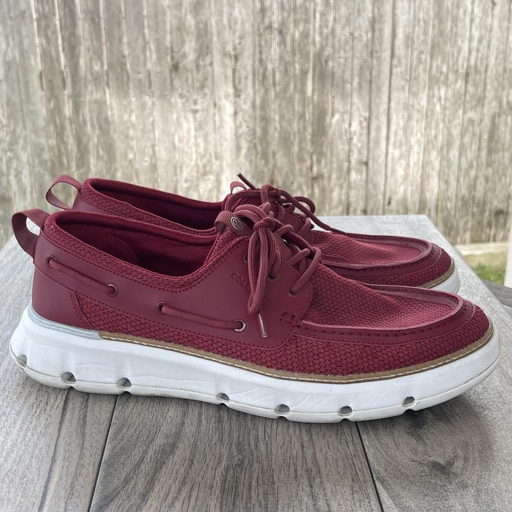 Cole Haan Zerogrand Regatta Boat Shoes Men11.5 Red Mesh Grand 360‎ Dock C35976